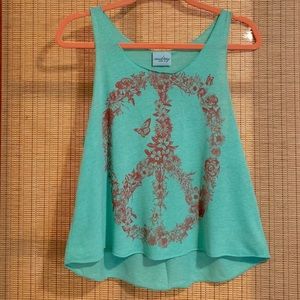 Audrey 3+1 Flowers & Butterflies Peace Tank Top